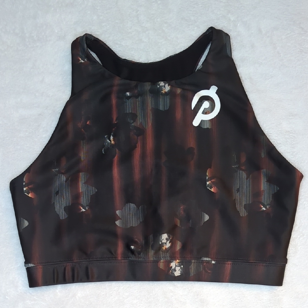 Peloton Dark Patterned Sports Bra